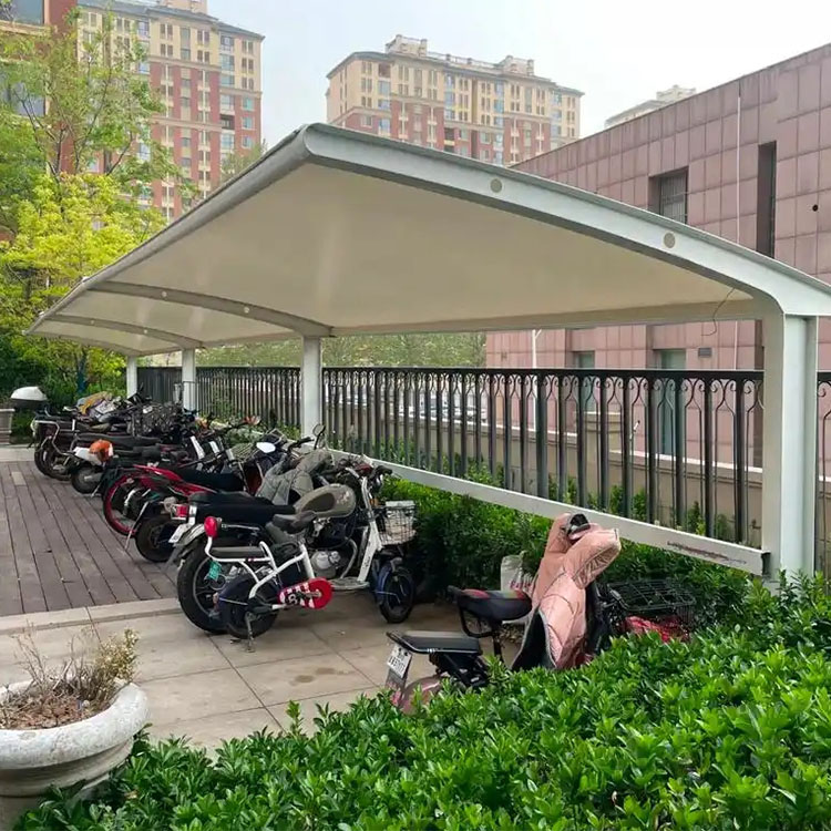 钟祥市膜结构电动车棚